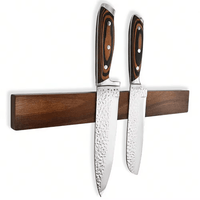 Barre magnétique à couteaux en acacia