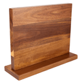 Bloc magnétique à couteaux double face en acacia
