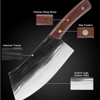 Couperet de cuisine – bois à motif veiné
