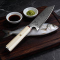 Couteau à poisson damas 15,2 cm – imitation ivoire