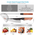 Couteau de chef en acier composite 20,3 cm – ébène et buis