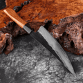 Couteau de chef en acier composite 20,3 cm – ébène et buis
