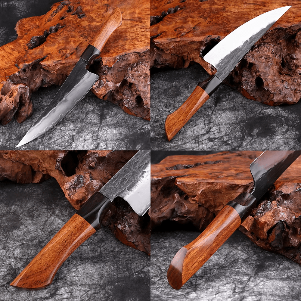 Couteau de chef en acier composite 20,3 cm – ébène et buis