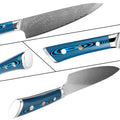 Couteau de chef damas 20,3 cm – bois bleu