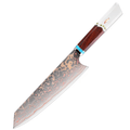 Couteau Kiritsuke damas – bois de santal rouge et résine