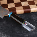 Couteau Kiritsuke damas – bois de santal rouge et résine