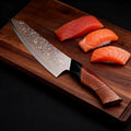 Couteau Kiritsuke damas 20,3 cm – bois massif et G10 noir