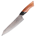 Couteau Kiritsuke damas 20,3 cm – bois massif et G10 noir