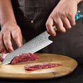 Couteau Kiritsuke damas 20,3 cm – résine et bois