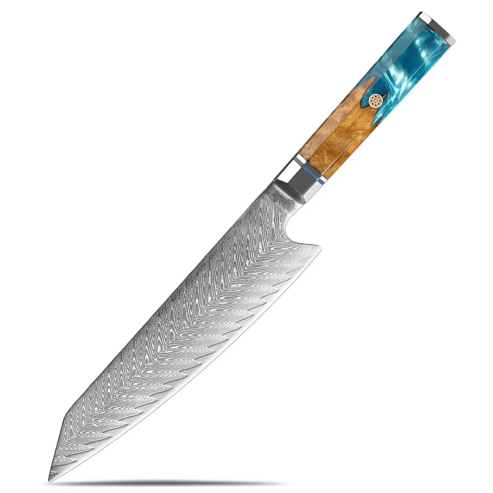 Couteau Kiritsuke damas 20,3 cm – résine et bois