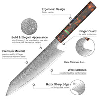 Couteau Kiritsuke damas 20,3 cm – résine