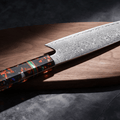 Couteau Kiritsuke Japonais Acier Damas 67 Couches 20 cm – Manche Résine Haute Finition - Damasaki