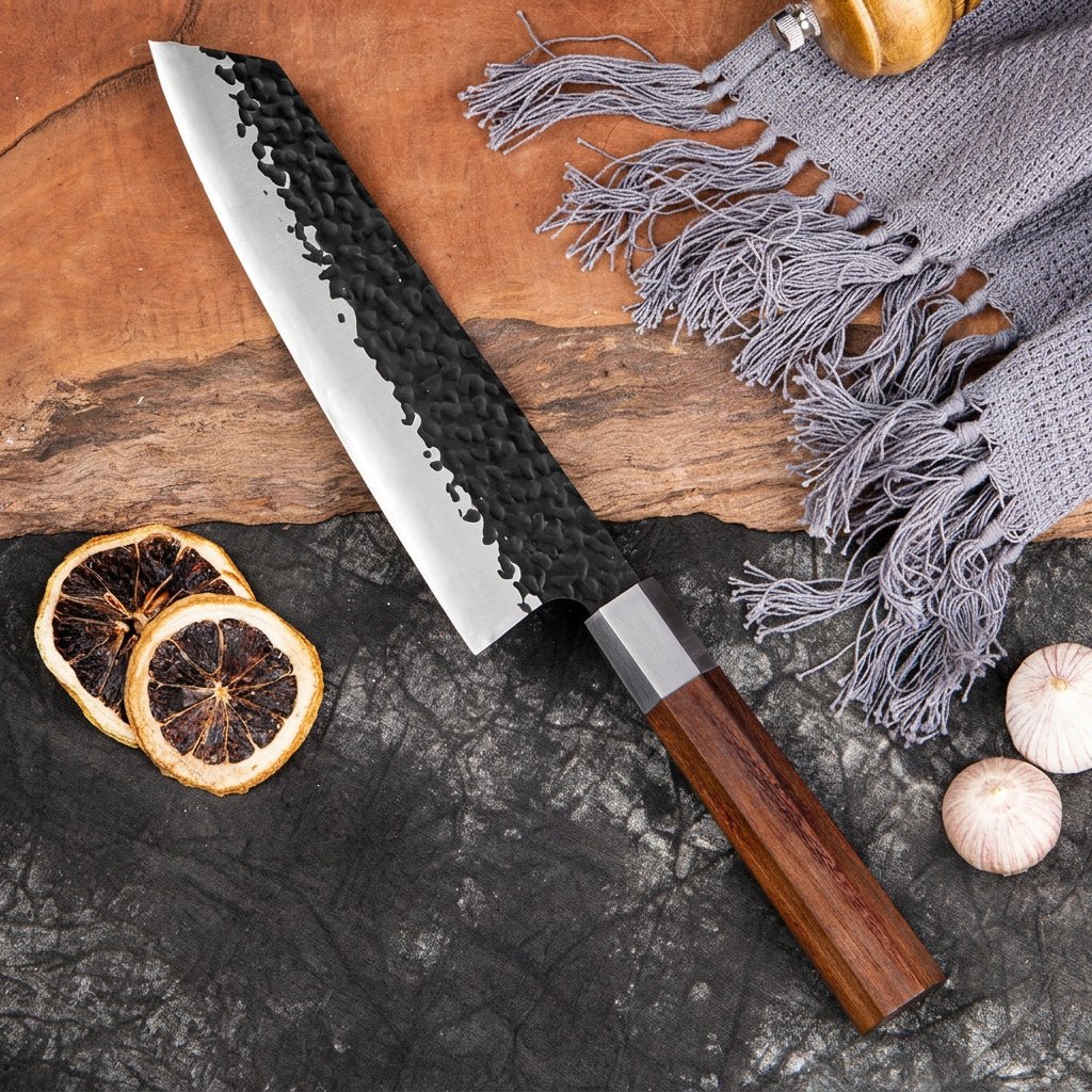 Couteau Kiritsuke 20,3 cm – palissandre octogonal et mitre en acier