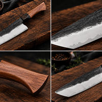 Couteau Nakiri Japonais Acier Composite 3 Couches 18 cm – Manche Ébène & Buis - Damasaki