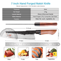 Couteau Nakiri en acier composite 17,8 cm – ébène et buis