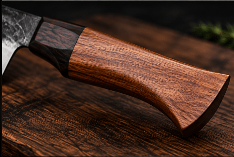 Couteau Nakiri Japonais Acier Composite 3 Couches 18 cm – Manche Ébène & Buis - Damasaki