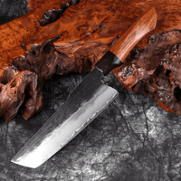 Couteau Nakiri en acier composite 17,8 cm – ébène et buis
