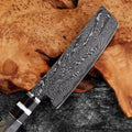 Couteau Nakiri damas 17,8 cm – bois stabilisé