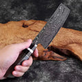 Couteau Nakiri damas 17,8 cm – bois stabilisé