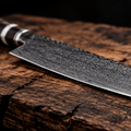 Couteau Nakiri Japonais Acier Damas 67 Couches 18 cm – Manche Bois Stabilisé Ergonomique - Damasaki