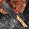 Couteau Nakiri damas – bois tressé