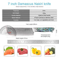 Couteau Nakiri damas 17,8 cm – nacre d’ormeau