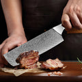 Couteau Nakiri damas 17,8 cm – nacre d’ormeau