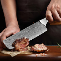 Couteau Nakiri damas 17,8 cm – nacre d’ormeau