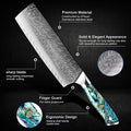 Couteau Nakiri damas 17,8 cm – nacre d’ormeau