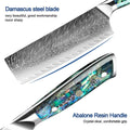 Couteau Nakiri damas 17,8 cm – nacre d’ormeau