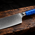 Couteau Nakiri Japonais Damas VG10 67 Couches 18 cm – Manche Bois Noble - Damasaki