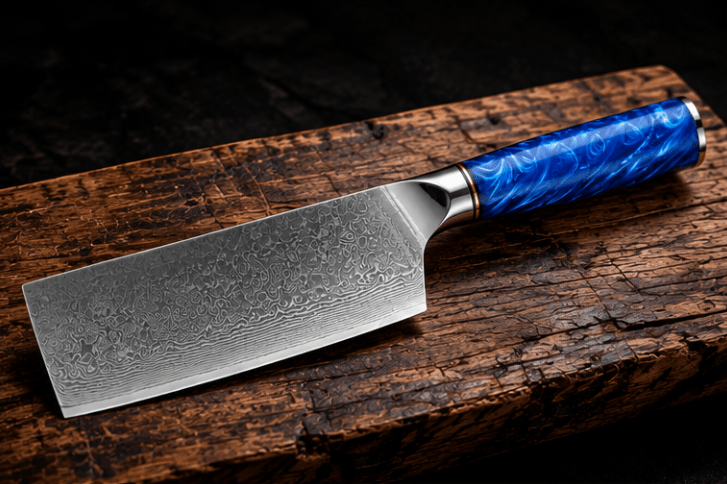 Couteau Nakiri Japonais Damas VG10 67 Couches 18 cm – Manche Bois Noble - Damasaki