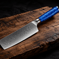 Couteau Nakiri Japonais Damas VG10 67 Couches 18 cm – Manche Bois Noble - Damasaki