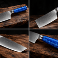 Couteau Nakiri Japonais Damas VG10 67 Couches 18 cm – Manche Bois Noble - Damasaki