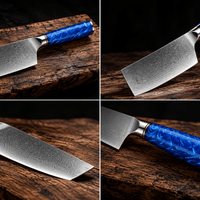 Couteau Nakiri Japonais Damas VG10 67 Couches 18 cm – Manche Bois Noble - Damasaki