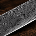Couteau Nakiri Japonais Damas VG10 67 Couches 18 cm – Manche Octogonal Résine & Bois Stabilisé - Damasaki