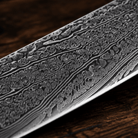 Couteau Nakiri Japonais Damas VG10 67 Couches 18 cm – Manche Octogonal Résine & Bois Stabilisé - Damasaki