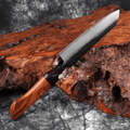 Couteau Santoku en acier composite 12,7 cm – ébène et buis