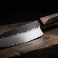 Couteau Santoku Japonais Acier Composite 3 Couches 18 cm – Manche Ébène & Dalbergia - Damasaki