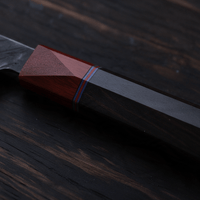 Couteau Santoku Japonais Acier Composite 3 Couches 18 cm – Manche Ébène & Dalbergia - Damasaki
