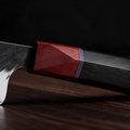 Couteau Santoku Japonais Acier Composite 3 Couches 18 cm – Manche Ébène & Dalbergia - Damasaki