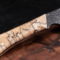 Couteau Santoku Japonais Acier Damas 67 Couches 18 cm – Manche Bois Tressé - Damasaki