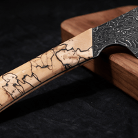 Couteau Santoku Japonais Acier Damas 67 Couches 18 cm – Manche Bois Tressé - Damasaki
