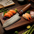 Couteau Santoku damas – palissandre octogonal