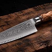 Couteau Santoku Japonais Damas VG10 67 Couches 18 cm – Manche Résine & Bois Nid d’Abeille - Damasaki
