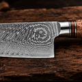 Couteau Santoku Japonais Damas VG10 67 Couches 18 cm – Manche Résine & Bois Nid d’Abeille - Damasaki