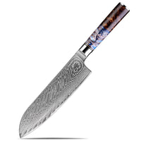 Couteau Santoku damas 17,8 cm – résine