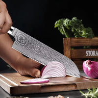 Couteau Santoku damas 17,8 cm – résine