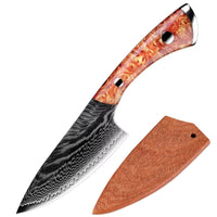 Couteau utilitaire damas – acrylique