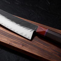 Couteau Kiritsuke Japonais Acier Composite 3 Couches 20 cm – Manche Ébène & Dalbergia